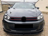 Front Bumper Spoiler Lip Gloss Black For VW Golf MK6 GTI