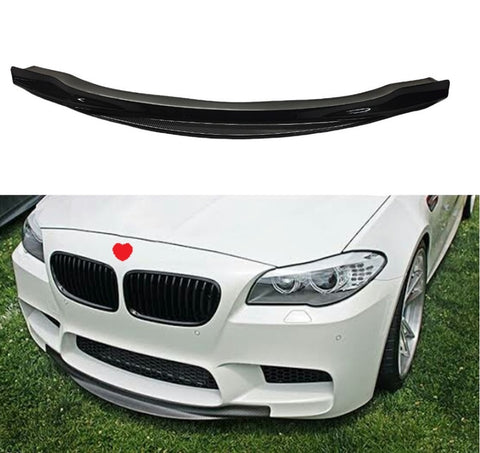 Front Center Bumper Chin Spoiler Lip Splitter Carbon Sytle Look For BMW F10 M5 R Style From 2010-
