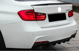 Rear Bumper Spoiler Lip Valance Diffuser For BMW 3 Series F30 F31 M Sport Tech 2012-18 (SINGLE MUFFLER OUTLET LEFT)