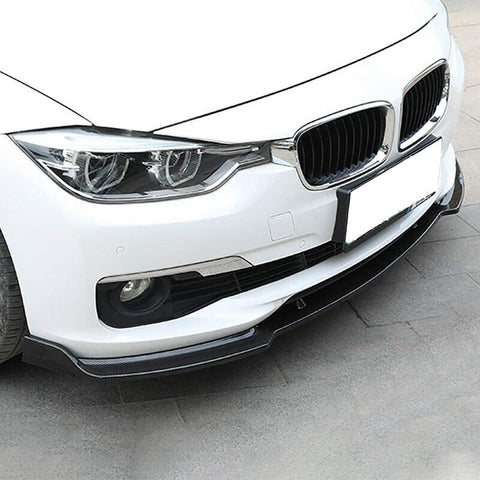 Front Spoiler Lip Valance Splitter Carbon Look For BMW F30 F35(2016-2019)