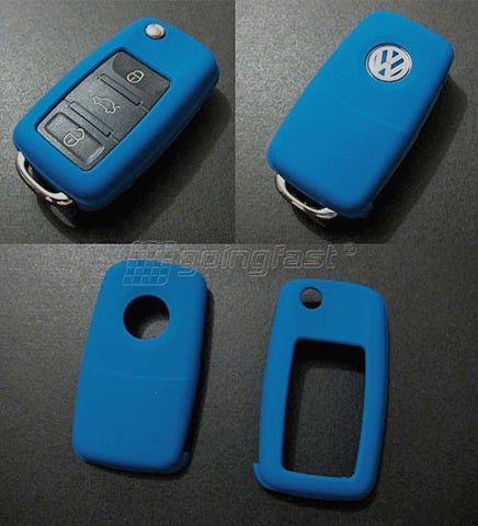 VW Remote Key Cover Blue -10/09