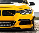 Yellow Front Grille V Bar Brace Decoration Cover Trims Stripes For BMW 1 2 3 4 5 7 8
