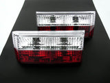 VW Rabbit MK1 Cabriolet / Golf Red Clear Tail Lights