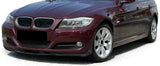 Front Bumper Spoiler Lip Valance Carbon Style Look For BMW LCI Facelift E90 E91 2005-2008