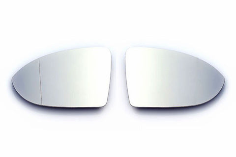 VW Golf MK7 Euro Mirror Glasses Clear Heated Aspheric / Convex