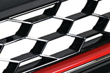 VW Golf MK7 GTI Style Mesh Grill Red Trim 15-Up