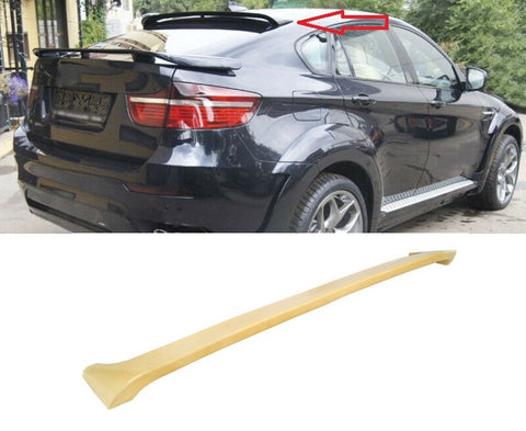 ABS Roof Extension Rear Window Cover Spoiler Wing Trim For BMW X6 E71 E72 X6M