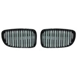 Gloss Black Dual Slat Grills 07-13 For BMW 1 Series E81 E82 E87 E88