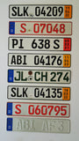 German Seasonal License Plates USED / MIXED