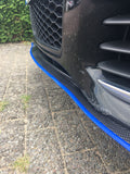Universal Front Bumper Lip Carbon Look Blue Splitter Chin Spoiler Trim 8Ft 250cm