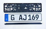 ORIGINAL German License Plate MINT + NEW Holder / Frame