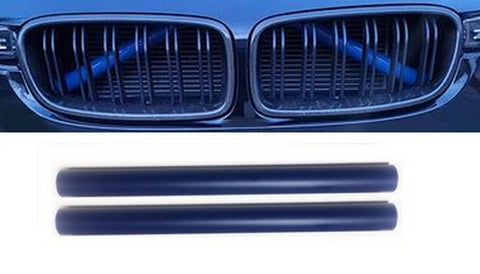 Blue Front Grille V Bar Brace Decoration Cover For BMW F01 F02 F03 F04 F06 Gran Coupe F07 GT Gran Turismo F10 Saloon F11 Touring F45 F46 X1 F48 X2 F39