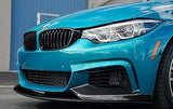 Front Spoiler Lip Valance Splitter Carbon Look For BMW 4-Series F32 F33 F36 (2014-2020)
