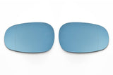 BMW LCI Euro Mirror Glasses Blue Heated Aspheric / Convex - Auto Dimm Connector