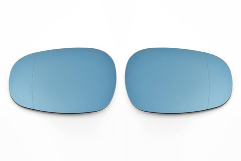 BMW LCI Euro Mirror Glasses Blue Heated Aspheric / Convex - Auto Dimm Connector