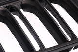 Dual Slat Matte Black Euro Grills 05-08 For BMW E90 E91 M3 Style