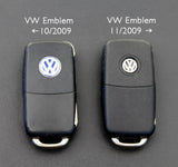 VW Remote Key Cover Blue -10/09