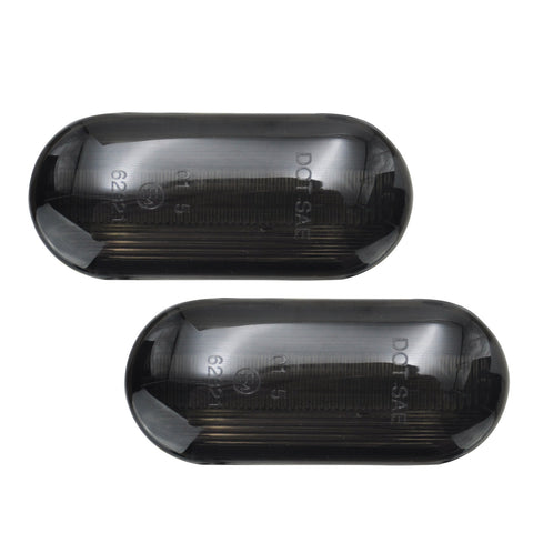 Sequential Black Smoked LED Side Marker Light For VW MK3 Mk4 Jetta Bora Passat