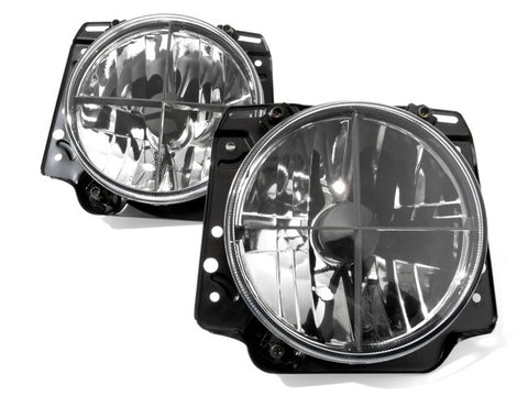 VW Golf MK2 Headlights Crystal Clear w/ Cross Hair