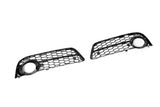 Open Honeycomb Front Bumper Grills 08-11 For Audi A5 STANDARD BUMPERS ONLY