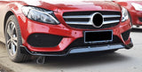 Front Spoiler Lip Valance Splitter For Mercedes Benz C-Class W205 Sport (2015-2018)