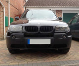 BMW X3 E83 Matte Black Grills 04-06