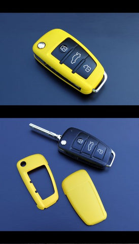 Audi Remote Key Cover Yellow