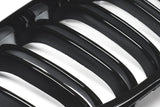 Gloss Black Dual Slat Grills 04-10 For BMW E60 E61 M5