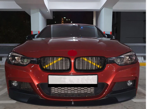 FRONT GRILLE TRIM Strips Cover Grill Bar V Brace for BMW F30 F20 1