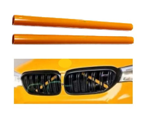 Orange Front Grille V Bar Brace Decoration Cover For BMW F01 F02 F03 F04 F06 Gran Coupe F07 GT Gran Turismo F10 Saloon F11 Touring F45 F46 X1 F48 X2 F39