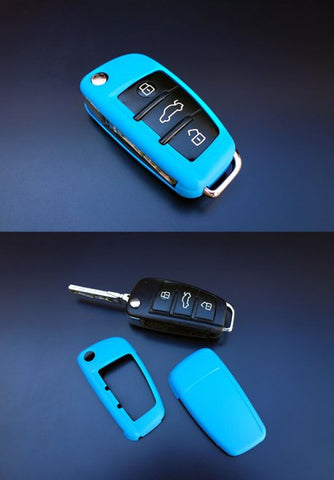 Audi Remote Key Cover Blue
