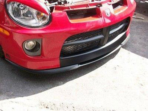 Universal plastic 4 Piece Lower Front Spoiler with Red Lip