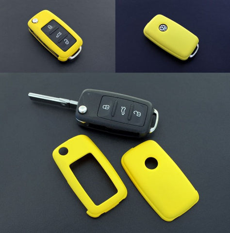 VW Remote Key Cover Yellow 11/09-