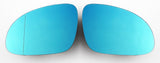 VW MK5 / Passat B5.5 B6 Euro Mirror Glasses Blue Heated Aspheric / Convex