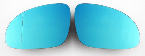 VW MK5 / Passat B5.5 B6 Euro Mirror Glasses Blue Heated Aspheric / Convex