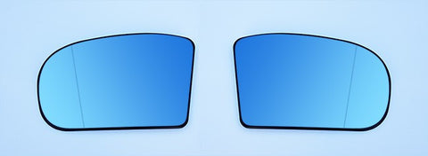 Mercedes Benz Euro Mirror Glasses Blue Heated Aspheric / Convex