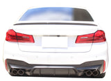 Lower Rear Bumper Spoiler Lip Valance Diffuser For BMW 5 Series G30 G31 M Sport 17-22