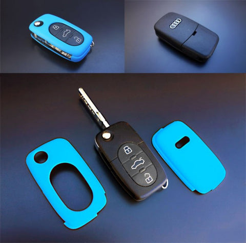 Early Audi Remote Key Cover Blue