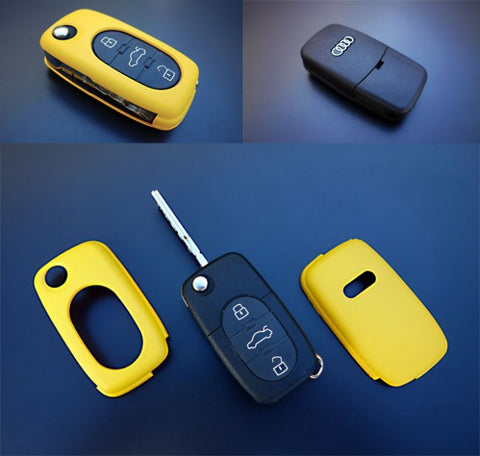 Early Audi Remote Key Cover Yellow
